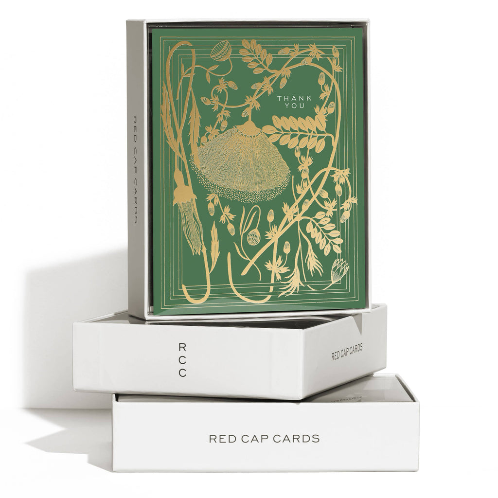 Sage thank you greeting card